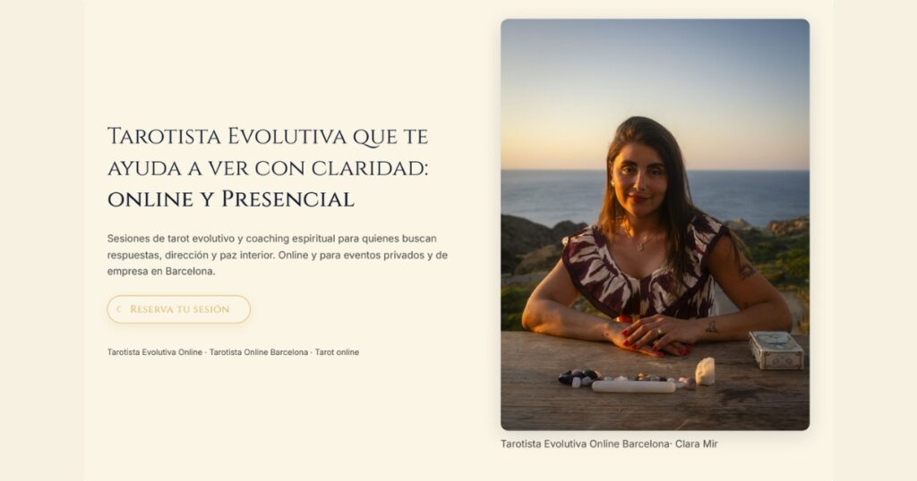 Tarotista Evolutiva Barcelona - Clara mir